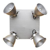 Urban Interiors Stoere plafondspotsIndustrial 4-lichts vintage grijs - AI-WL-07-255-VG - thumbnail