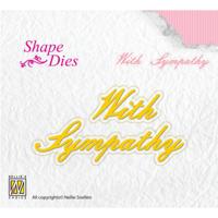 Nellie's Choice • shape die tekst with sympathy 2st. - thumbnail