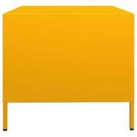 Salontafel 101,5x50x43,5 cm koudgewalst staal mosterdgeel - thumbnail