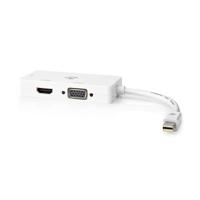 Nedis DisplayPort-Adapter | Mini-DisplayPort Male | Schakelbaar | 0.2 m | Wit | 1 stuks - CCGP37466WT02 CCGP37466WT02 - thumbnail