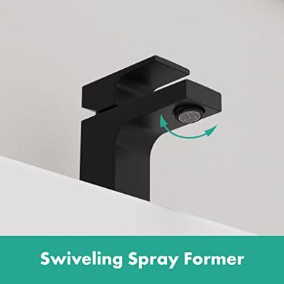 Wastafelmengkraan HansGrohe Vernis Shape Eengreeps 70 Zinc Zonder Afvoer Mat Zwart Wastafelmengkraan HansGrohe Vernis Shape Eengreeps 70 Zinc Zonder Afvoer Mat Zwart