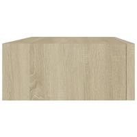 Wandschappen 2 st met lade 40x23,5x10 cm MDF eikenkleurig - thumbnail