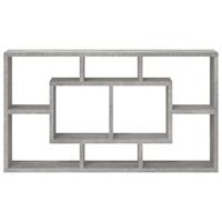 Wandschap 8 vakken betongrijs - thumbnail