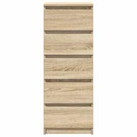 Dressoir met lades 37,5x35x99 cm spaanplaat sonoma eikenkleurig - thumbnail