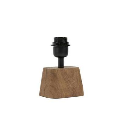 Light & Living Tafellamp 'Kardan' Mangohout, 19cm, kleur Bruin (excl. kap)