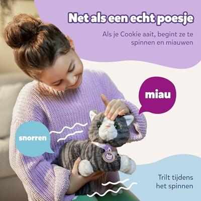 Baby Born My Cat Cookie Knuffel Kat met Mand + Geluid