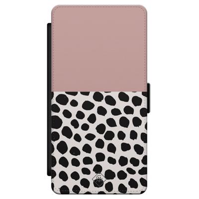 Samsung Galaxy S21 flipcase - Pink dots