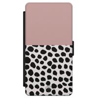 Samsung Galaxy S21 flipcase - Pink dots - thumbnail