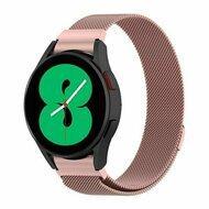 Samsung Galaxy watch 7 / Galaxy Watch FE - 40mm & 44mm - Milanese bandje (ronde connector) - Rosé goud - thumbnail