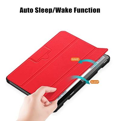 Lunso - Lenovo Tab M10 Gen 3 (3e generatie) - Tri-Fold Bookcase hoes - Rood