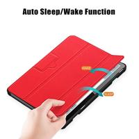 Lunso - Lenovo Tab M10 Gen 3 (3e generatie) - Tri-Fold Bookcase hoes - Rood - thumbnail