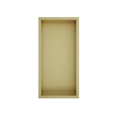 Hotbath &MORE Inbouwbox of inbouwnis - 30x15x10 - Geborsteld messing PVD BOX015BBP