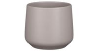 Pot amber d17h15.5cm taupe mat - thumbnail