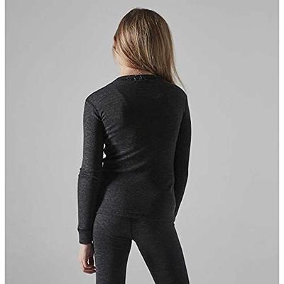 Craft 1909714 Core Wool Merino Set Jr - Black Melange - 134/140