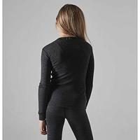 Craft 1909714 Core Wool Merino Set Jr - Black Melange - 134/140 - thumbnail