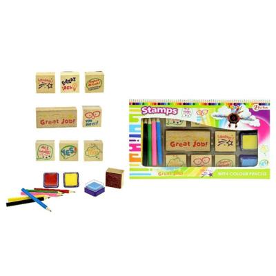 Toi-Toys stempelset met kleurpotloodjes
