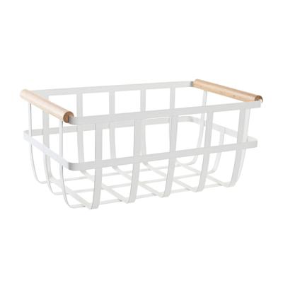 Veelzijdige mand DKD Home Decor Wit Natuurlijk Metaal Pijnboom 36 x 22 x 15,5 cm Veelzijdige mand DKD Home Decor Wit Natuurlijk Metaal Pijnboom 36 x 22 x 15,5 cm