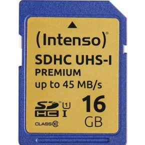 Intenso Premium SDHC-kaart 16 GB Class 10, UHS-I Intenso Premium SDHC-kaart 16 GB Class 10, UHS-I