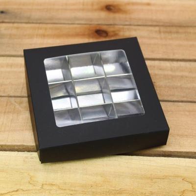 Bonbon doosjes - Chocolade doosje - B Zwart mat 118 - 24 stuks