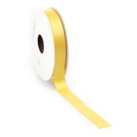 Satijnlint PREMIUM Double face 16mm x 25 meter yellow - thumbnail