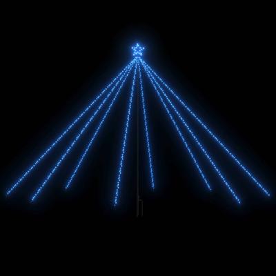 VidaXL Led-kerstboom binnen buiten 576 leds 3,6 m blauw