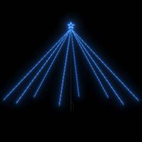 VidaXL Led-kerstboom binnen buiten 576 leds 3,6 m blauw - thumbnail