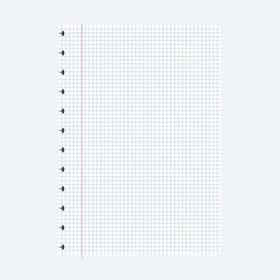 Atoma Tutti Frutti schrift, ft A4, 144 bladzijden, geruit 5 mm, transparant blauw