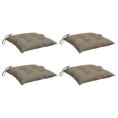 VidaXL Palletkussens 4 st 50x50x7 cm oxford stof taupe