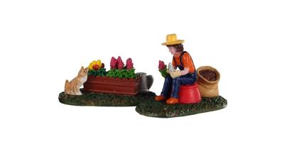 Garden grooming set of 2 kerstfiguur LEMAX - Lemax