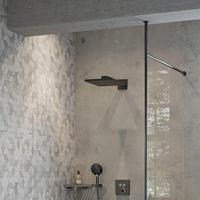 Hansgrohe Hoofddouche Raindance E 300 1jet Met Douche-arm Geborsteld Zwart Chroom - thumbnail