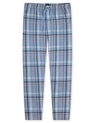 Schiesser Pyjamabroek lichtblauw geruit