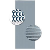 Vliegengordijn Aluminium Blauw - 90cm x 210cm - thumbnail