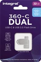 Integral 360-C Dual USB-C & USB 3.0 stick, 32 GB - thumbnail