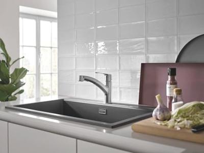 GROHE Start Keukenkraan - draaibare/uittrekbare uitloop - RVS geborsteld 30531DC1 - thumbnail