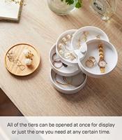 Yamazaki 5312 Sieradendoos Kunststof, Staal, Hout - thumbnail