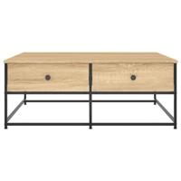 Salontafel 100x99x40 cm bewerkt hout sonoma eikenkleurig - thumbnail