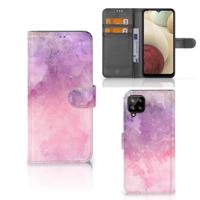 Hoesje Samsung Galaxy A12 Pink Purple Paint - thumbnail