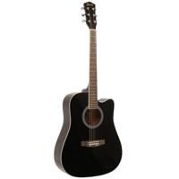 Fazley W40-BK akoestische western gitaar zwart - thumbnail