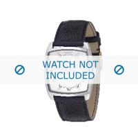 Armani horlogeband AR-0309 Leder Zwart 22mm - thumbnail