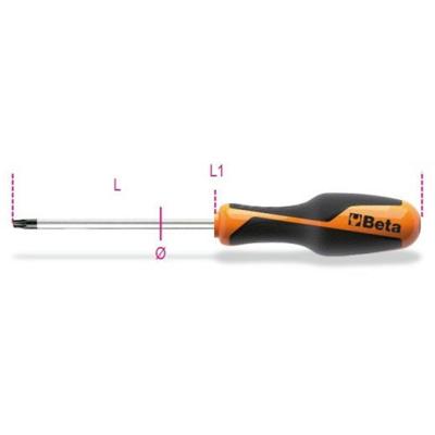 Beta Schroevendraaier voor schroeven met Torx® profiel 1267TX 05 - 012670005