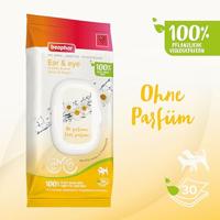 Beaphar Ogen & Oren vochtige doekjes voor hond/kat (30 st) 1 verpakking - thumbnail