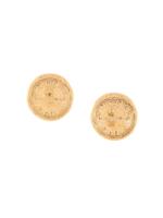 Chanel Pre-Owned Rue Cambon button clip-on earrings - GOLD - thumbnail