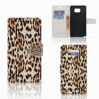 Samsung Galaxy Note 5 Telefoonhoesje met Pasjes Leopard - thumbnail