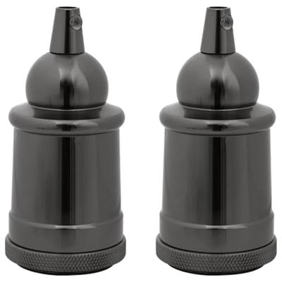 VidaXL Lamphouders 2 st glanzend zwart e27