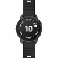 By Qubix - Siliconen bandje - Zwart - Compatible met Garmin Instinct 3-50mm - Compatible Garmin bandje - thumbnail