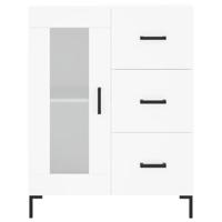 Dressoir 69,5x34x90 cm bewerkt hout wit - thumbnail