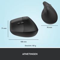 Muis logitech lift rechtshandig grafiet - thumbnail
