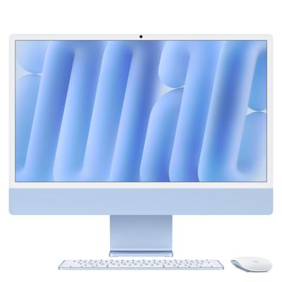 Apple iMac 24 4.5K retina scherm 256GB SSD 16GB RAM M4 chip 10-core CPU 10-core GPU Blauw (2024)