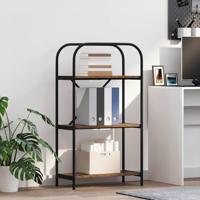 Boekenkast Oud hout 60 x 30 x 109 cm Bewerkt hout - thumbnail