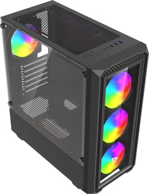 Savio Noctis Glass RGB kubus Zwart